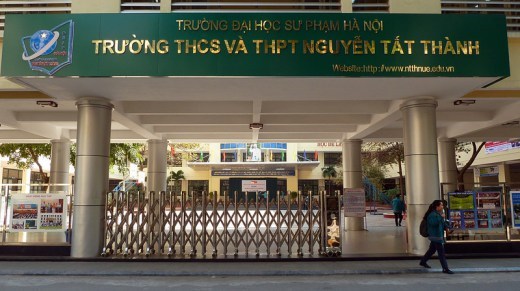 Trường THPT công lập quận Cầu Giấy Nguyễn Tất Thành (Ảnh: Website nhà trường)
